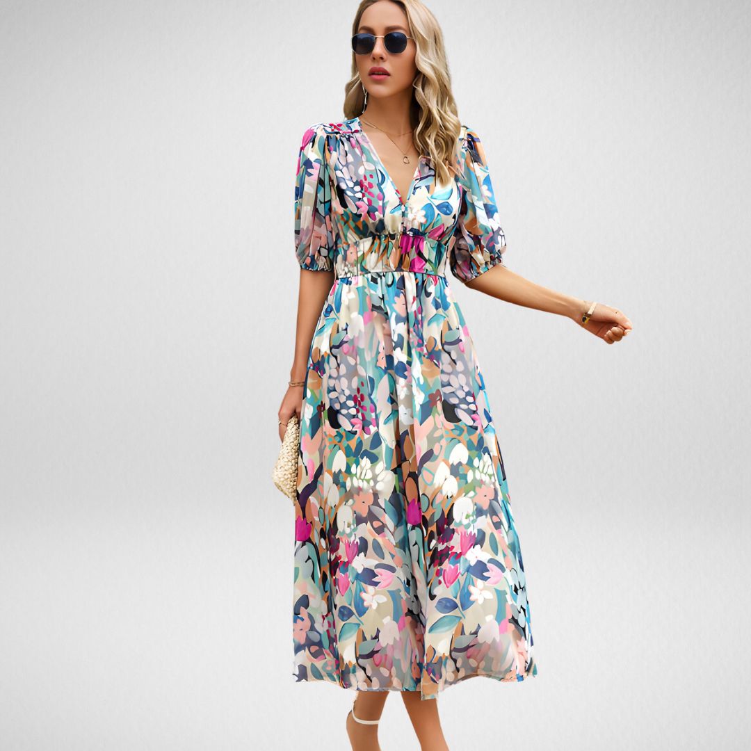 😍 Bold Garden Dress 🌼