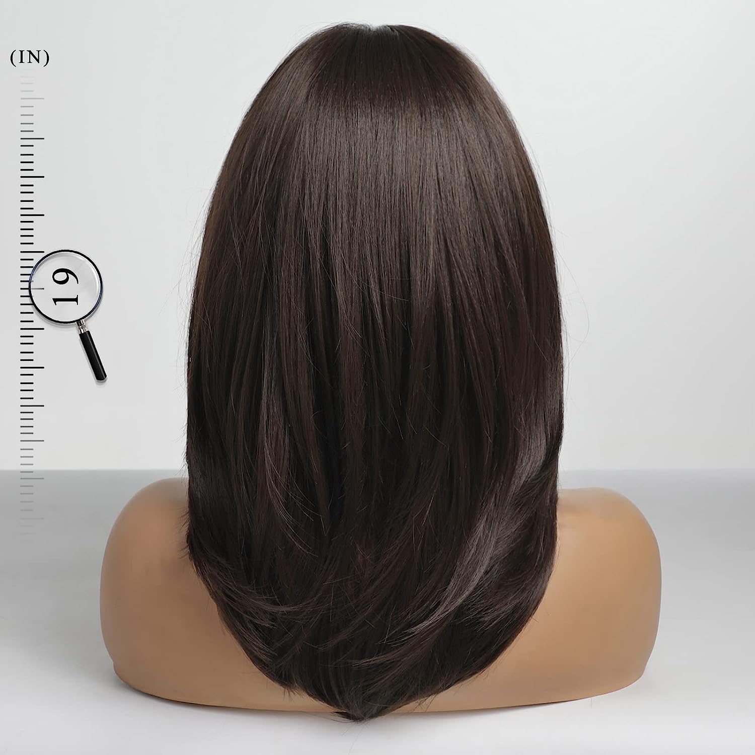 Synthetic Long Wigs  Hair with Bangs for Daily Use