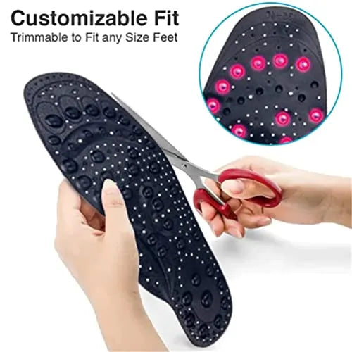 Palmilhas ortopédicas Softsole™ Tourmaline Far Infrared Acupressure Pain Relief Orthotic Insoles