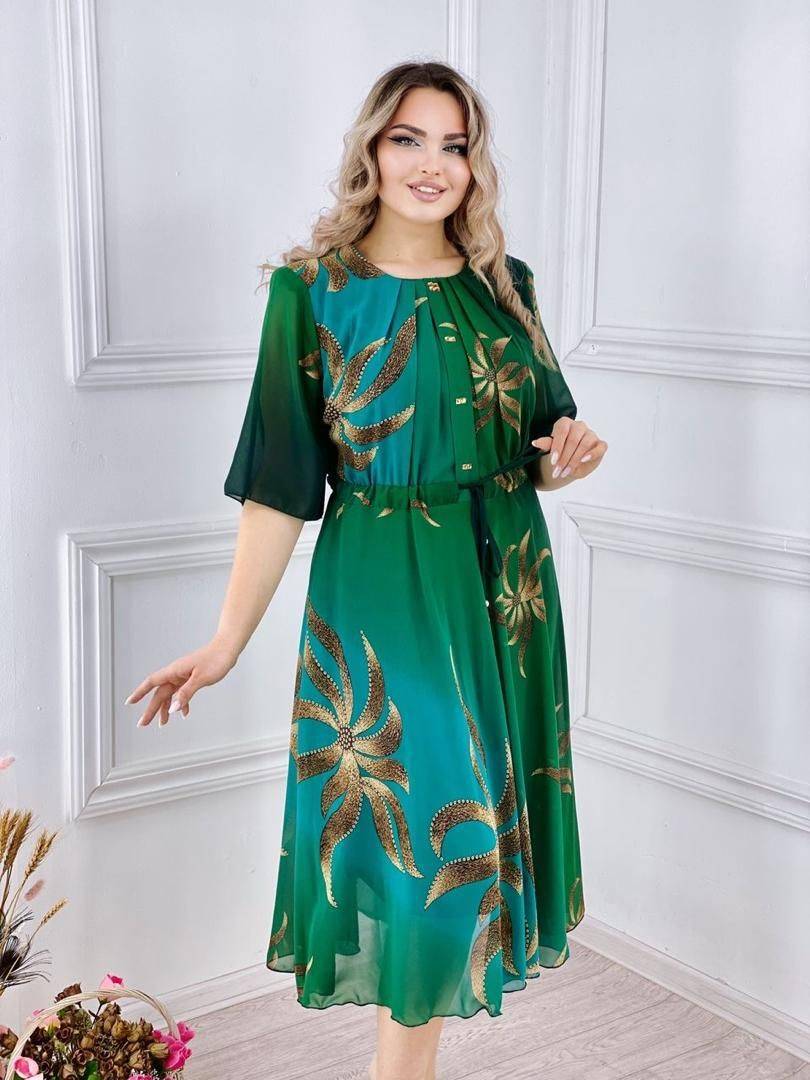 💕[S-5XL] 2025 m. elegantiška spausdinta suknelė